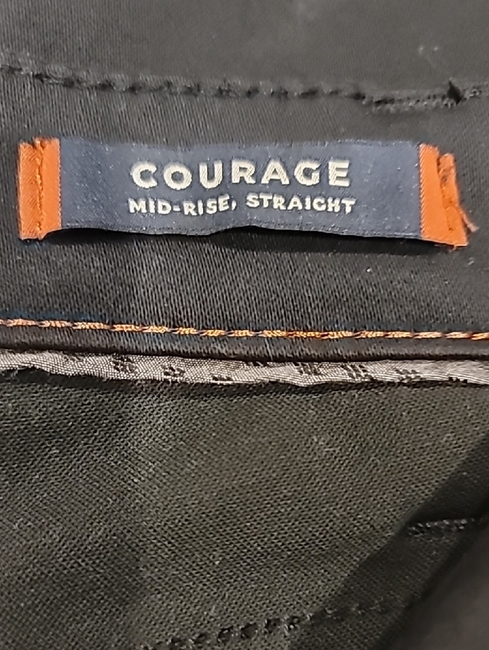34 Heritage Black Cotton Jeans Mid Rise Straight Stretch 40 - Picture 5 of 12